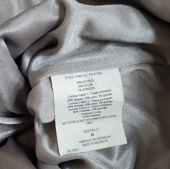 JAX formal dress black grey silver size 10 NWT - Picture 6 of 6